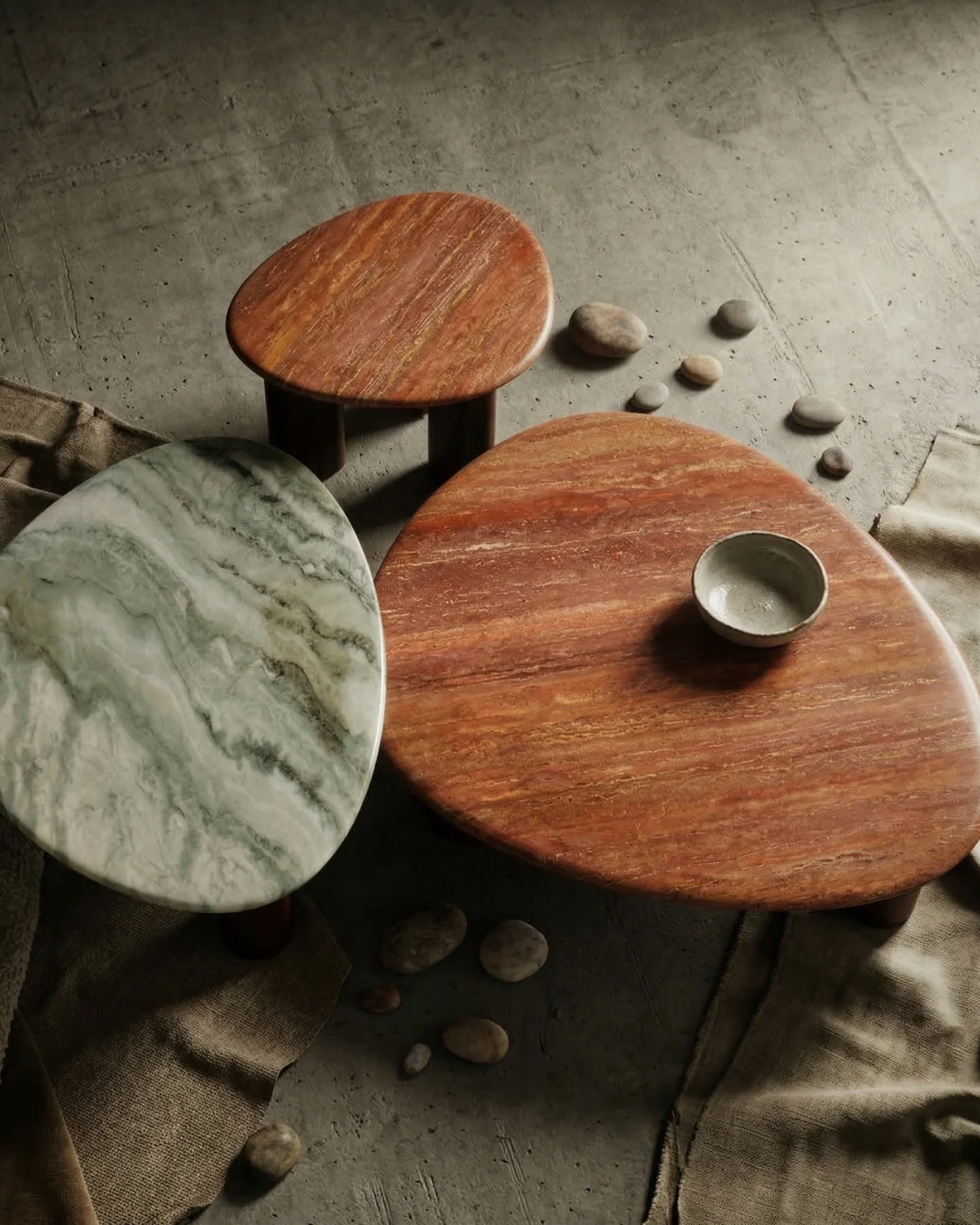 Dune Pebble Coffee Table (L)
